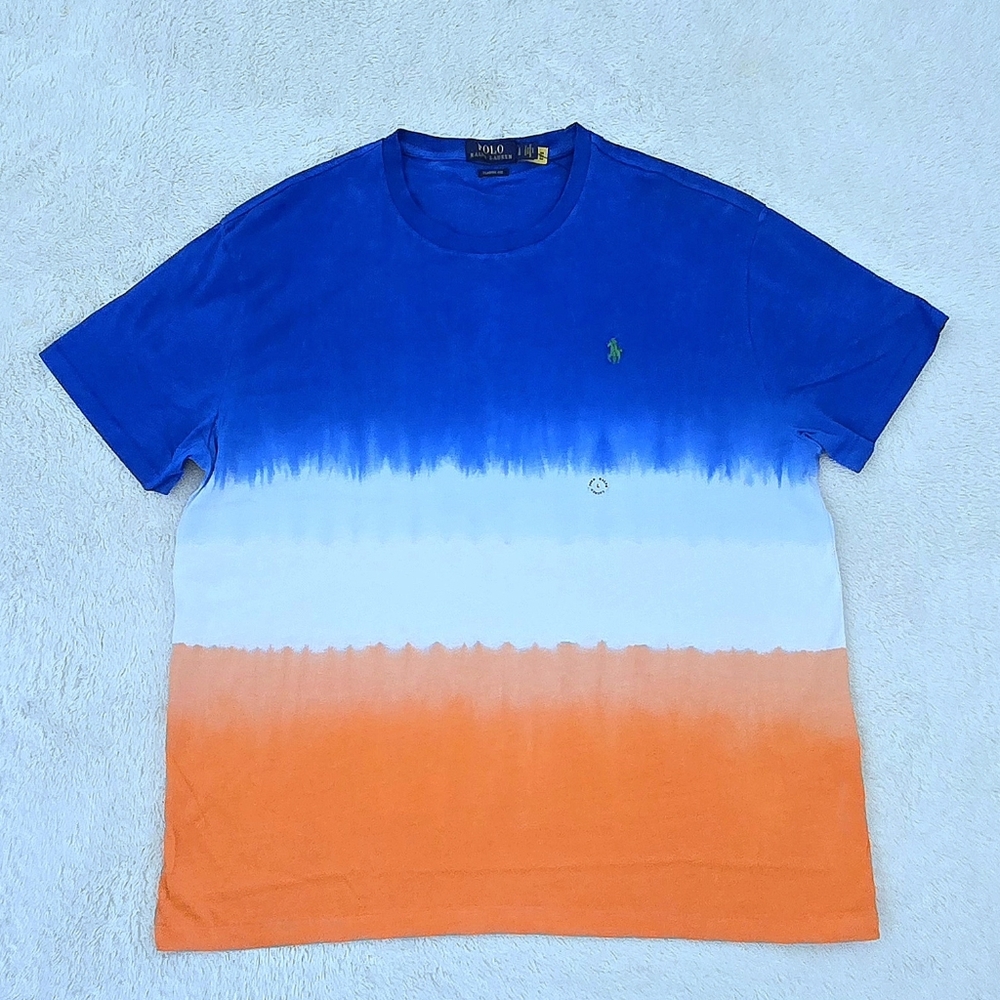 POLO🏇 Ralph Lauren Gradient Tie Dye Tee👕 - NWT - Picture 11 of 14